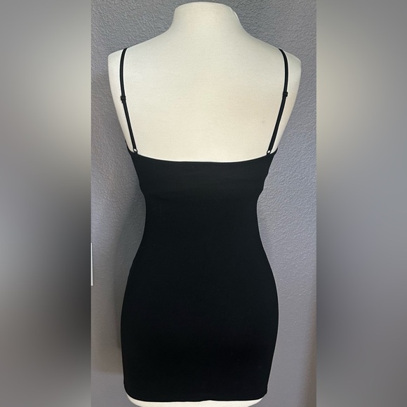 Zara Womens Small Black Mini Dress Cami Body-con Sexy Party Dress - Picture 6 of 9